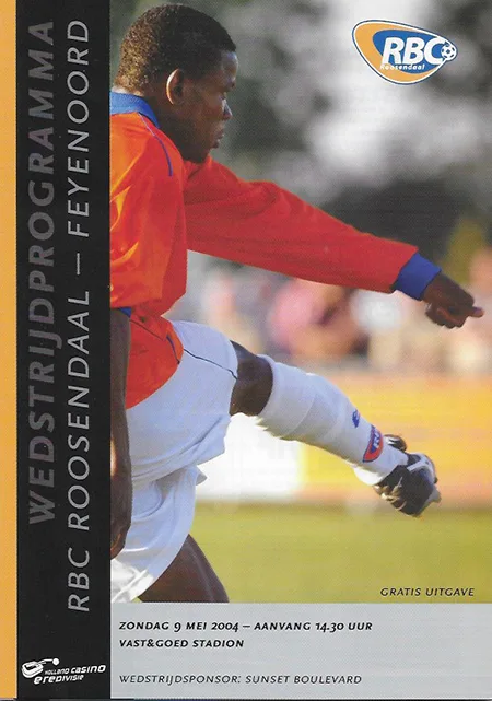 Programmaboekje RBC – Feyenoord