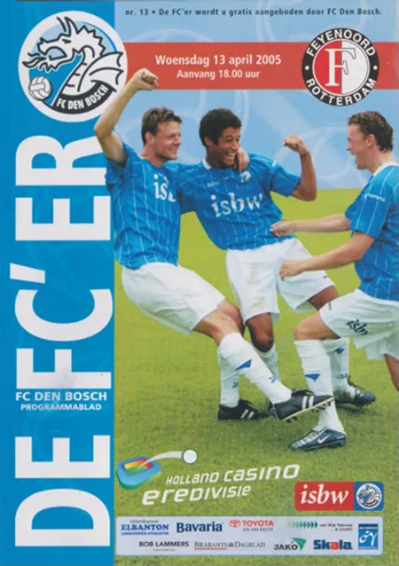 Programmaboekje FC Den Bosch – Feyenoord