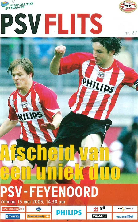 Programmaboekje PSV – Feyenoord