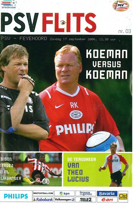 Programmaboekje PSV – Feyenoord