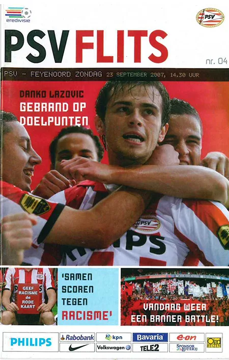 Programmaboekje PSV – Feyenoord