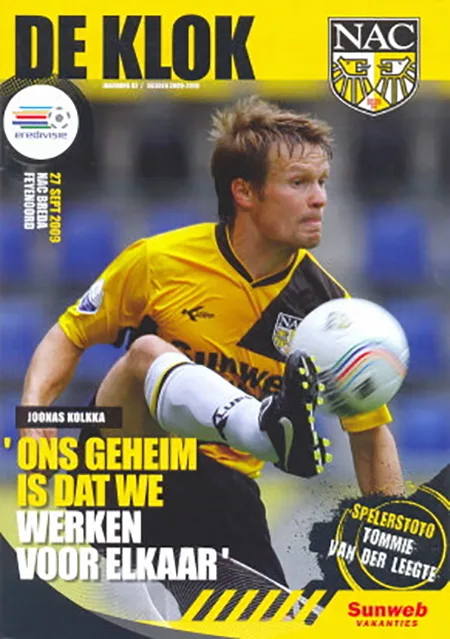 Programmaboekje NAC Breda – Feyenoord