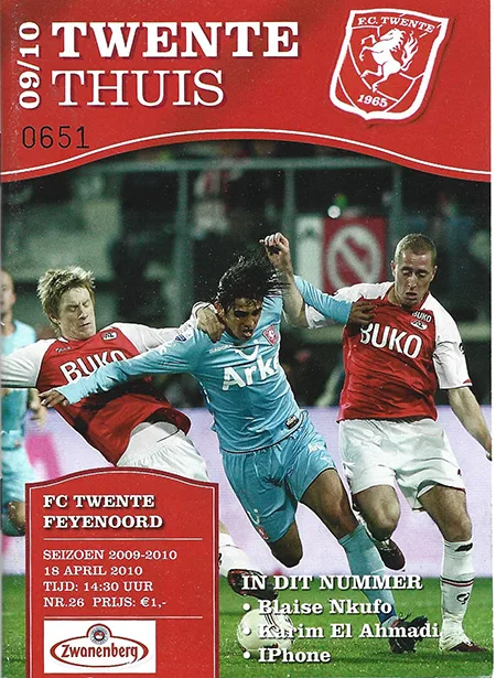 Programmaboekje FC Twente – Feyenoord