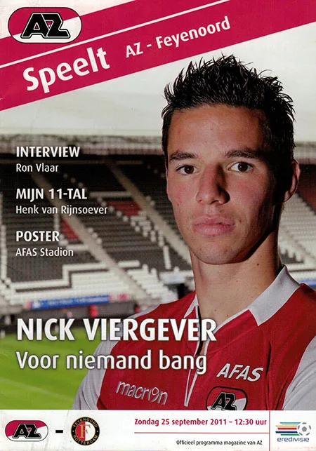 Programmaboekje AZ – Feyenoord