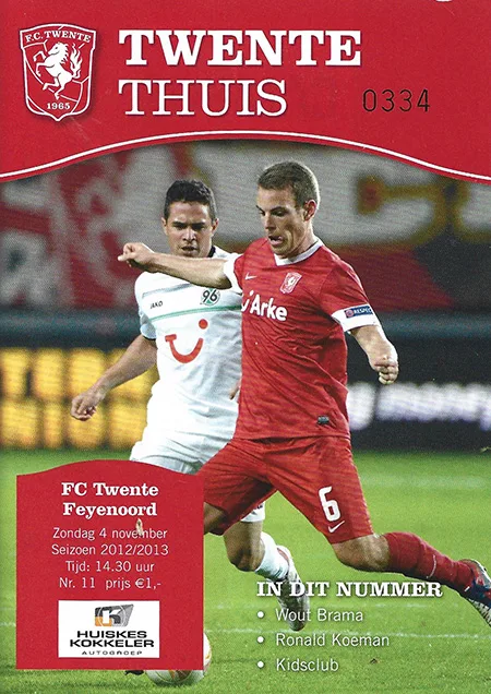 Programmaboekje FC Twente – Feyenoord