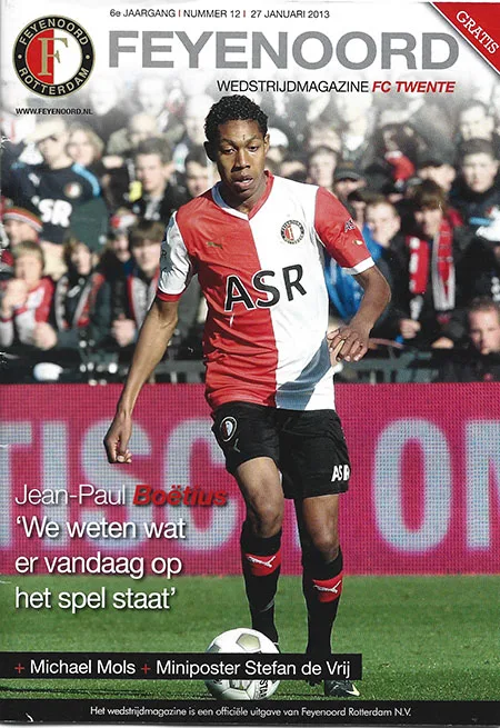 Programmaboekje Feyenoord – FC Twente
