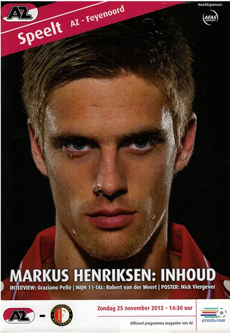 Programmaboekje AZ – Feyenoord
