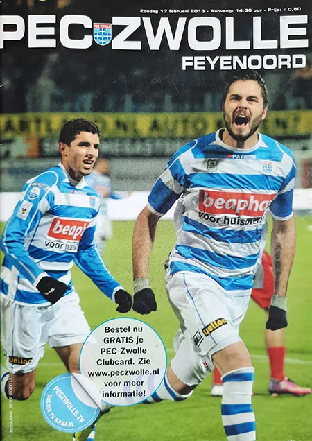 Programmaboekje PEC Zwolle – Feyenoord