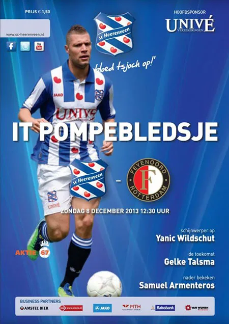 Programmaboekje sc Heerenveen – Feyenoord