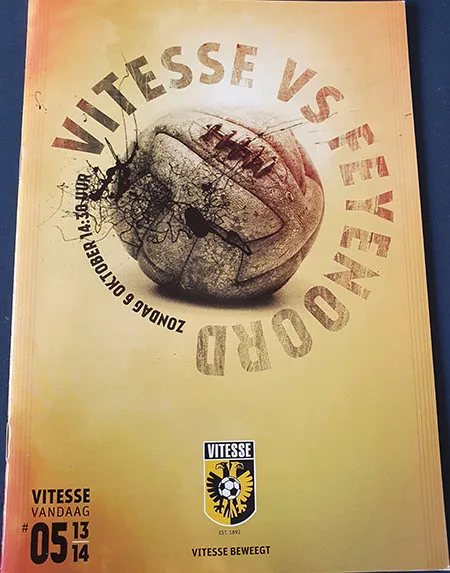 Programmaboekje Vitesse – Feyenoord