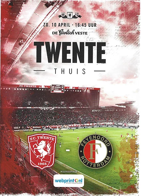 Programmaboekje FC Twente – Feyenoord