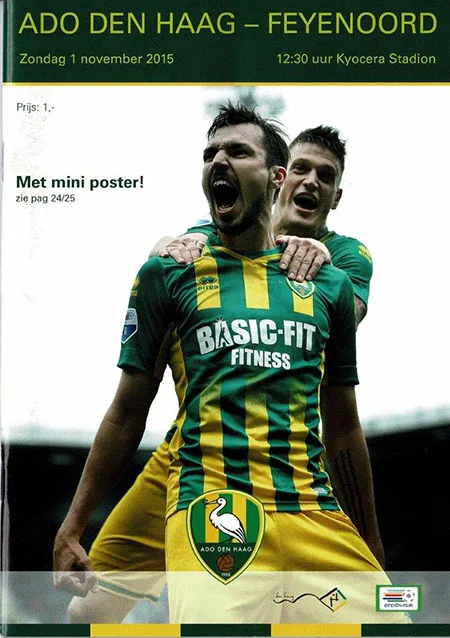 Programmaboekje ADO Den Haag – Feyenoord