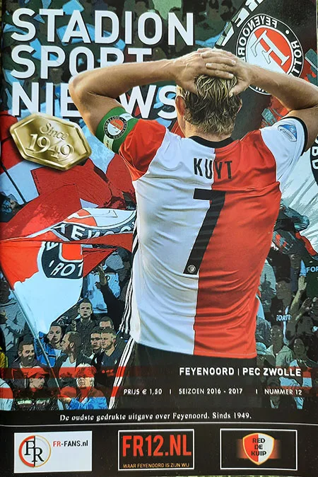 Programmaboekje Feyenoord – PEC Zwolle