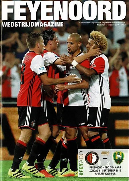 Programmaboekje Feyenoord – ADO Den Haag