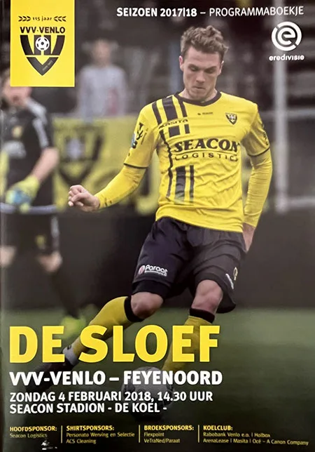Programmaboekje VVV Venlo – Feyenoord