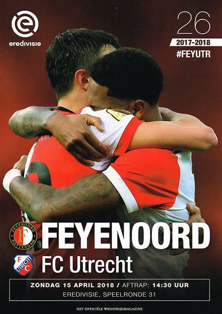 Programmaboekje Feyenoord – FC Utrecht
