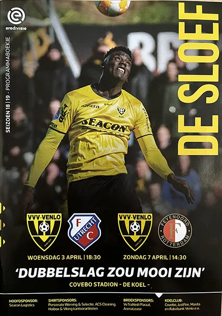 Programmaboekje VVV Venlo – Feyenoord
