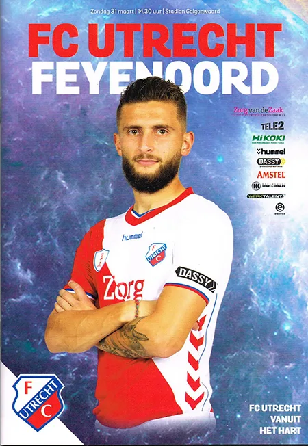 Programmaboekje FC Utrecht – Feyenoord