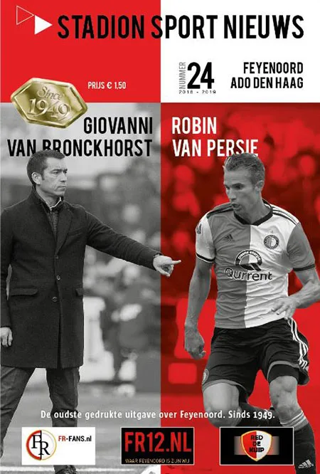 Programmaboekje Feyenoord – ADO Den Haag