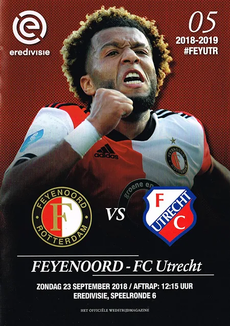 Programmaboekje Feyenoord – FC Utrecht
