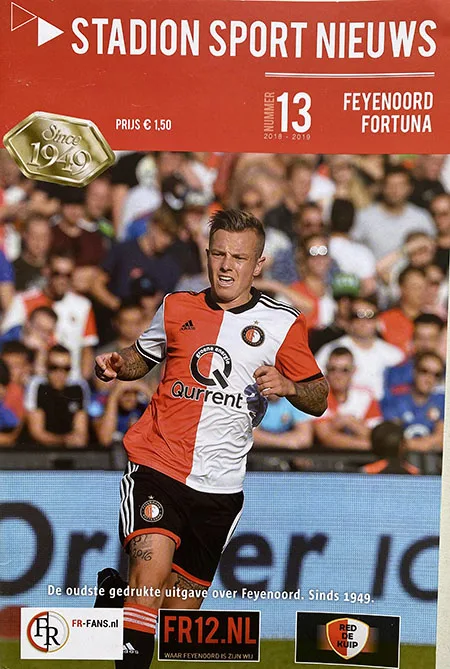 Programmaboekje Feyenoord – Fortuna Sittard