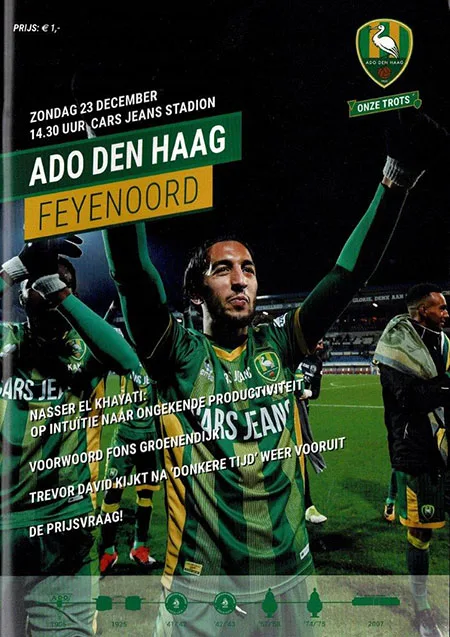 Programmaboekje ADO Den Haag – Feyenoord