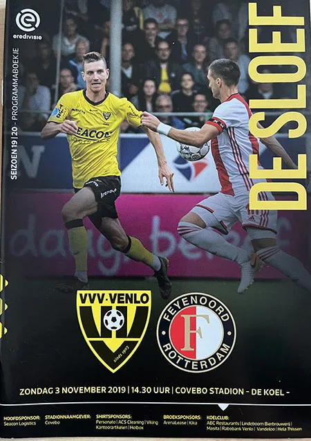Programmaboekje VVV Venlo – Feyenoord