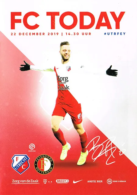 Programmaboekje FC Utrecht – Feyenoord