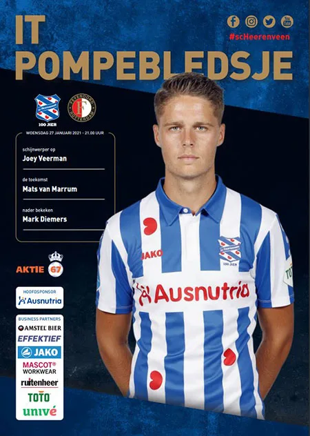 Programmaboekje sc Heerenveen – Feyenoord