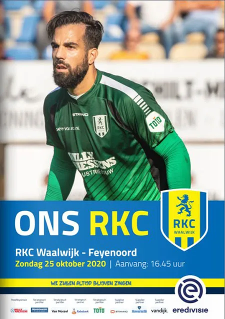 Programmaboekje RKC Waalwijk – Feyenoord