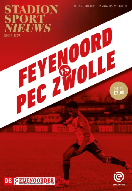 Programmaboekje Feyenoord – FC Zwolle