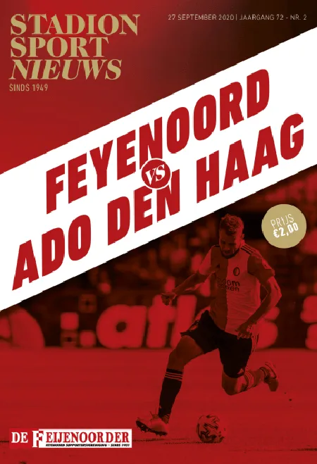 Programmaboekje Feyenoord – ADO Den Haag