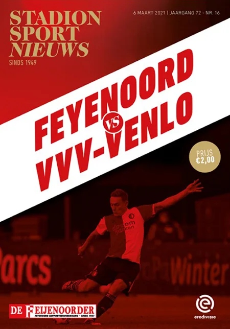 Programmaboekje Feyenoord – VVV Venlo