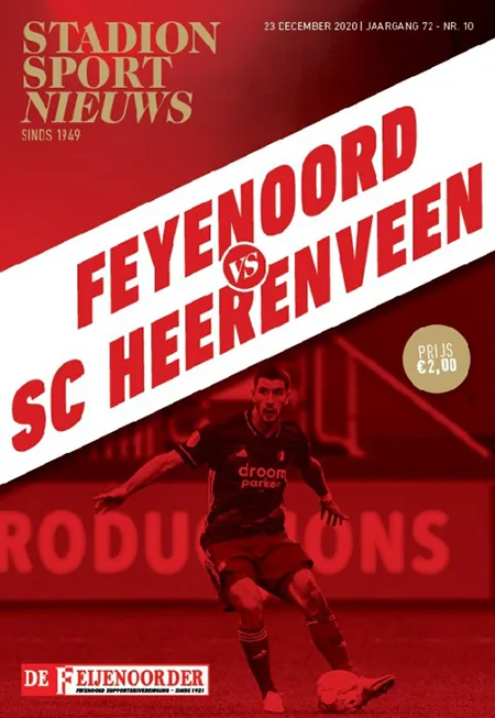 Programmaboekje Feyenoord – sc Heerenveen