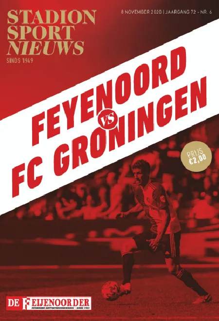 Programmaboekje Feyenoord – FC Groningen
