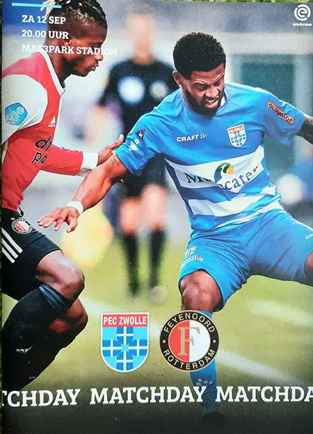 Programmaboekje FC Zwolle – Feyenoord