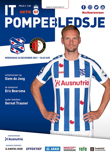Programmaboekje sc Heerenveen – Feyenoord