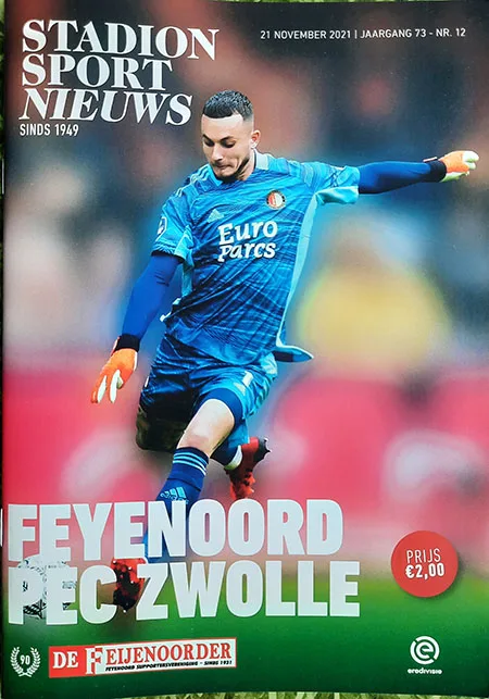 Programmaboekje Feyenoord – FC Zwolle