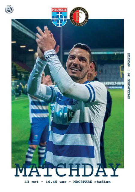 Programmaboekje FC Zwolle – Feyenoord