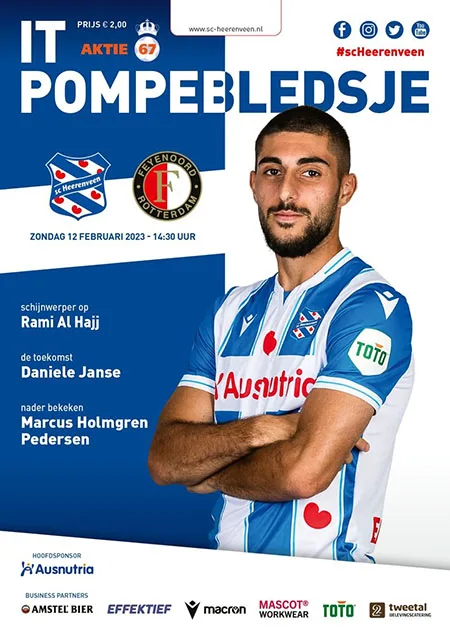 Programmaboekje sc Heerenveen – Feyenoord