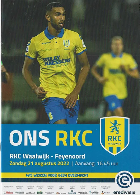 Programmaboekje RKC Waalwijk – Feyenoord