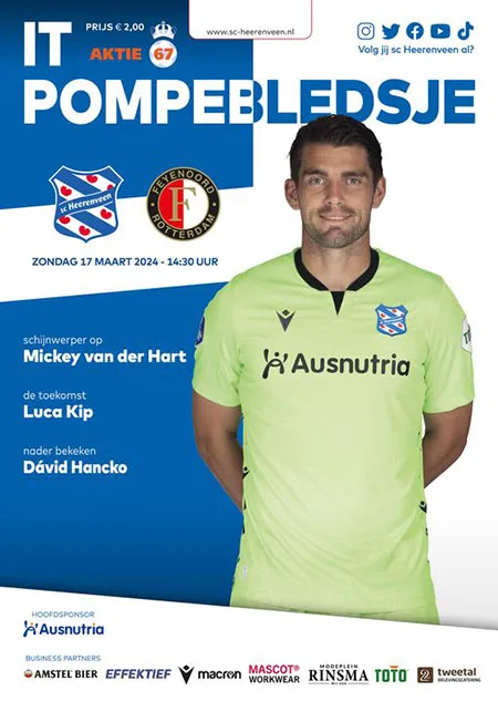 Programmaboekje sc Heerenveen – Feyenoord