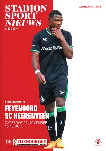 Programmaboekje Feyenoord – sc Heerenveen