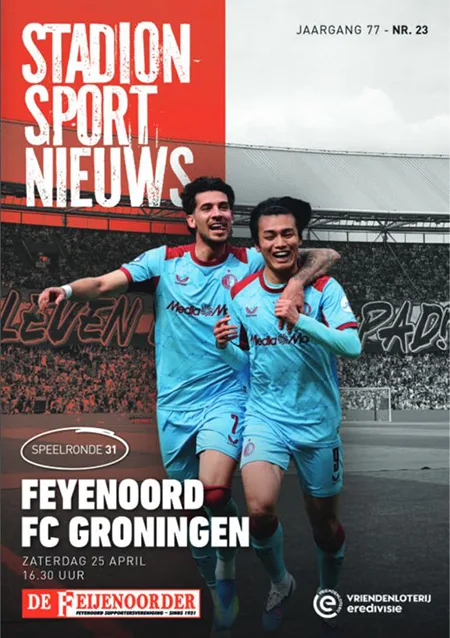 Programmaboekje Feyenoord – FC Groningen