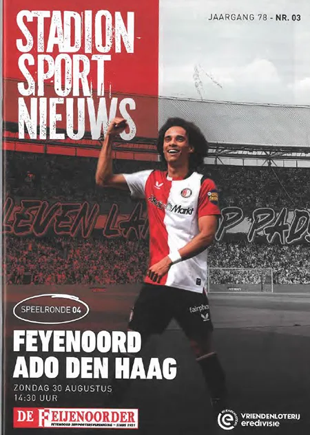Programmaboekje Feyenoord – ADO Den Haag