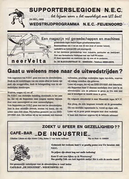 Programmaboekje SC NEC – Feyenoord