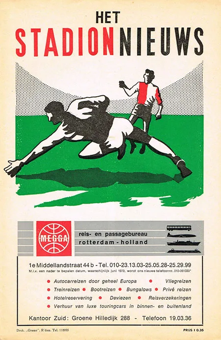 Programmaboekje Feyenoord – FC Utrecht