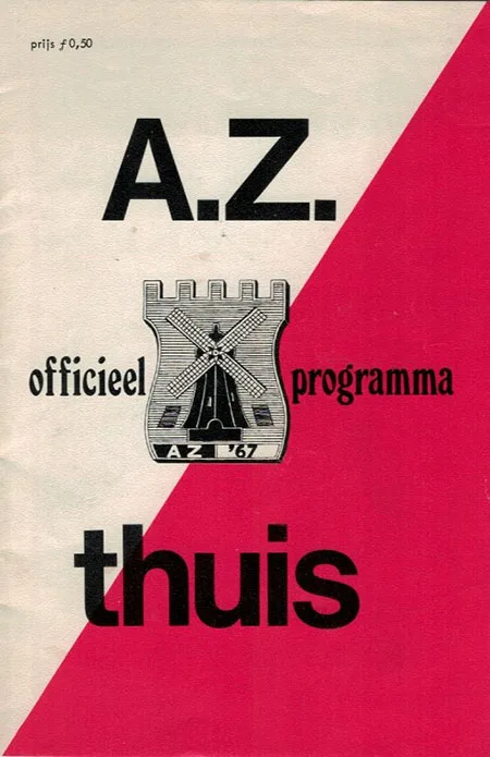 Programmaboekje AZ – Feyenoord