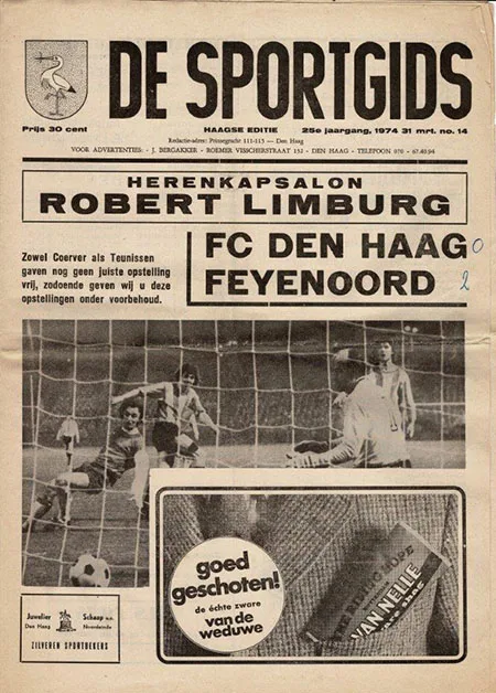 Programmaboekje ADO Den Haag – Feyenoord