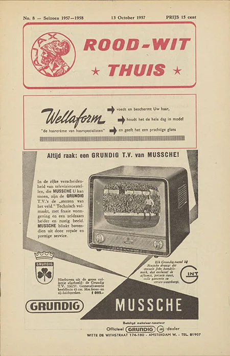 Programmaboekje AFC Ajax – Feyenoord
